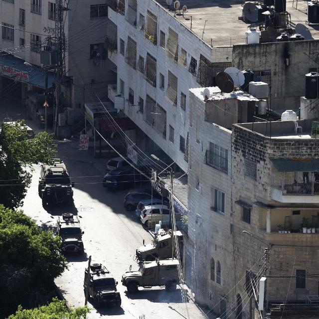 L'armée israélienne a effectué un raid dans la partie occupée à Naplouse sur la Rive ouest en Cisjordanie. [afp - Zain Jaafar]