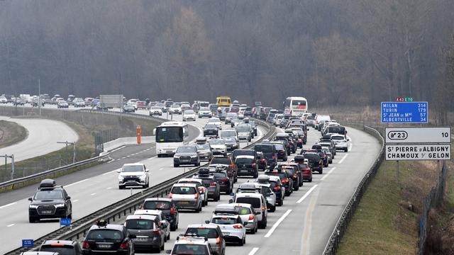 L'A43 entre Chambéry and Albertville. Image d'illustration. [AFP - JEAN-PIERRE CLATOT]