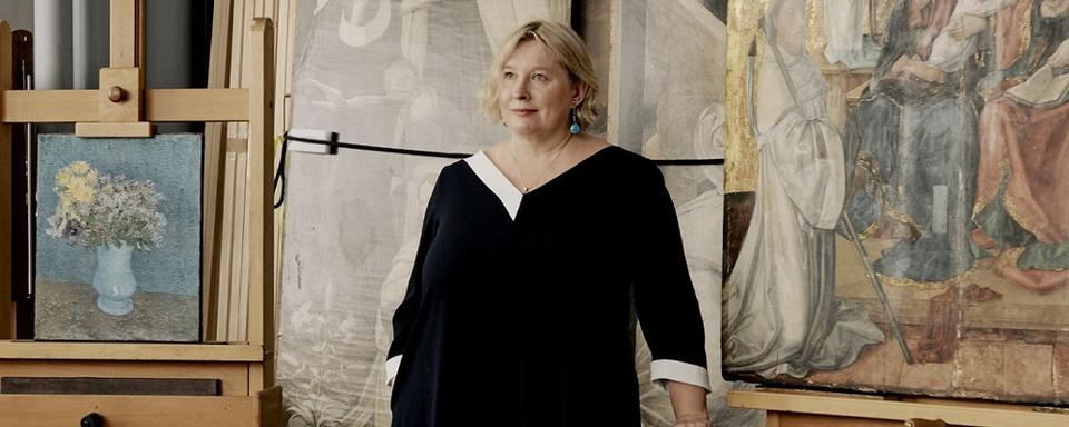 Lada Umstätter, nouvelle directrice de la Haute école d’art et de design (HEAD) à Genève. [T Magazine - Matthieu Croizier]