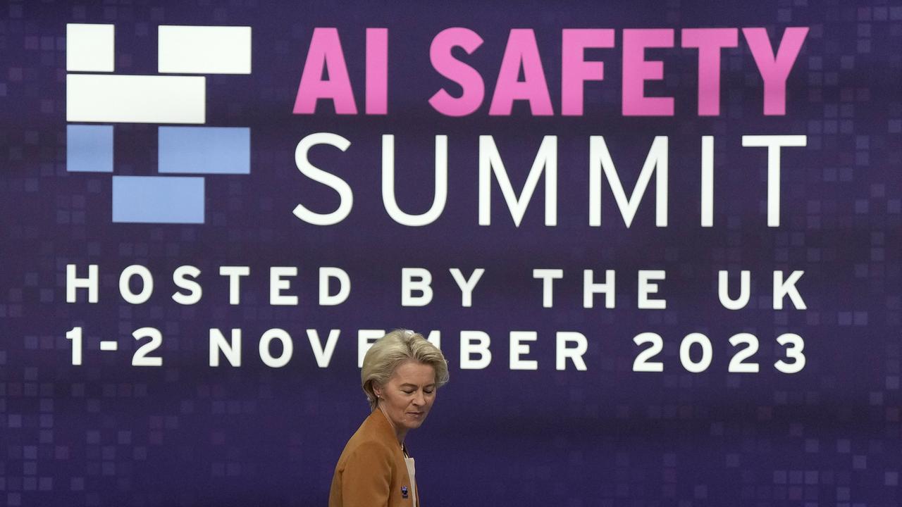 Le sommet sur les dangers de l'IA à Londres. [Keystone - AP Photo/Alastair Grant, Pool]