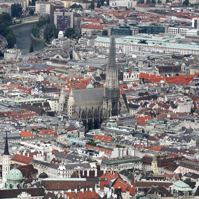 Vue générale de la ville de Vienne, capitale autrichienne, classée pour la 4e fois meilleure ville au monde. [Keystone - Robert Jaeger]