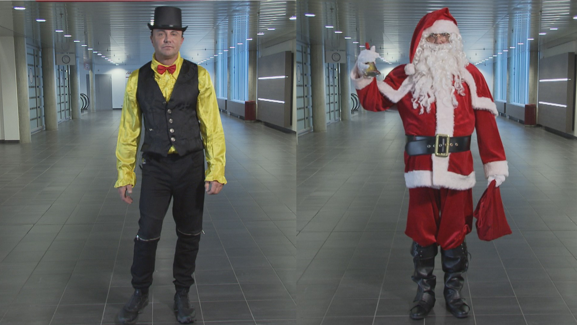 Freddo le magicien et Freddo le père Noël. [RTS]