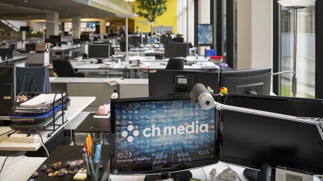 Les données volées à CH Media seraient notamment des listes de salaires et des données personnelles confidentielles. [Keystone - Christian Beutler]