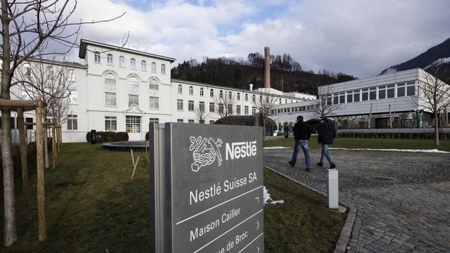 Nestlé souhaite vendre la Maison Cailler à la société fribourgeoise Jogne Invest. [Keystone - Gaetan Bally]