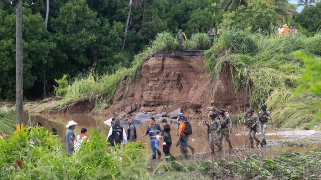 Deux tempêtes frappent le Mexique et font au moins trois morts. [Keystone - David Guzman]