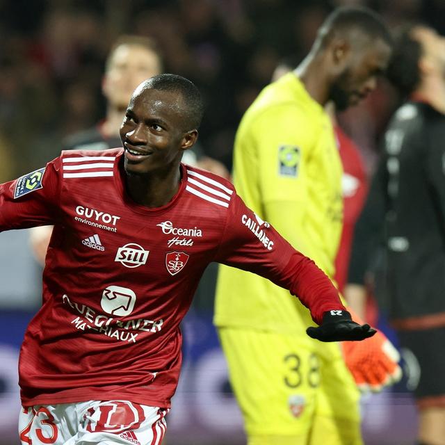 Kamory Doumbia est le deuxième joueur à mettre un quadruplé en une mi-temps de Ligue 1 en soixante ans. [AFP - Fred Tanneau]