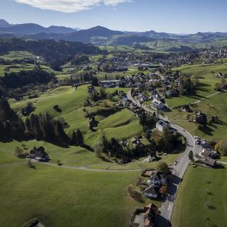 Teufen est une commune rurale du Canton d'Appenzell Rhodes-Extérieures. [Keystone - Gian Ehrenzeller]