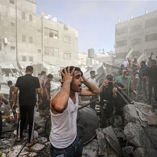 Au nord de Gaza, où "tout manque", "c'est l'enfer sur Terre", rapporte Philippe Lazzarini, commissaire général à l'Agence des Nations unies pour les réfugiés palestiniens (UNRWA). [AFP - Mustafa Hassona / Anadolu]