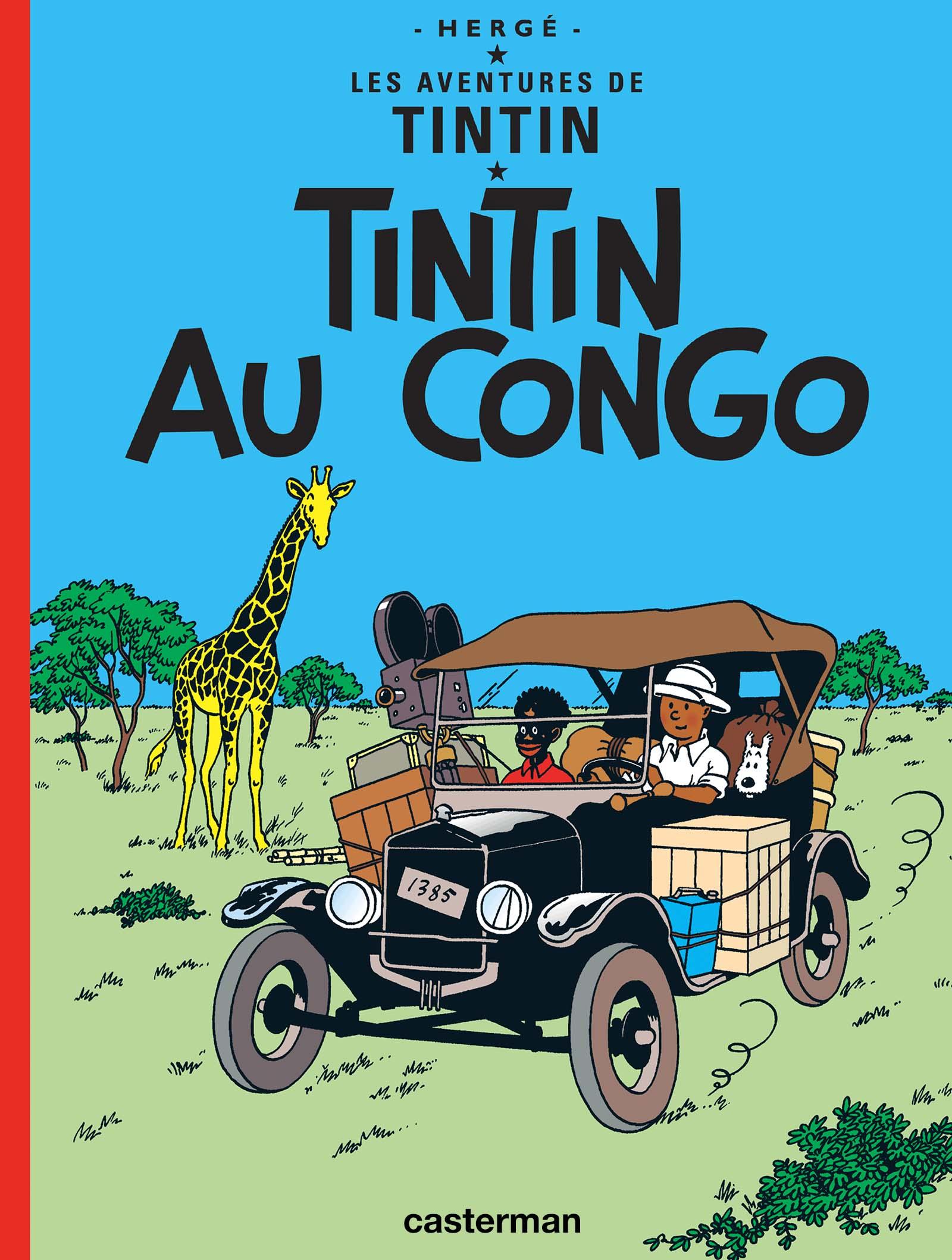 La version couleur de "Tintin au Congo" de 1946. [EDITIONS MOULINSART ET CASTERMAN]