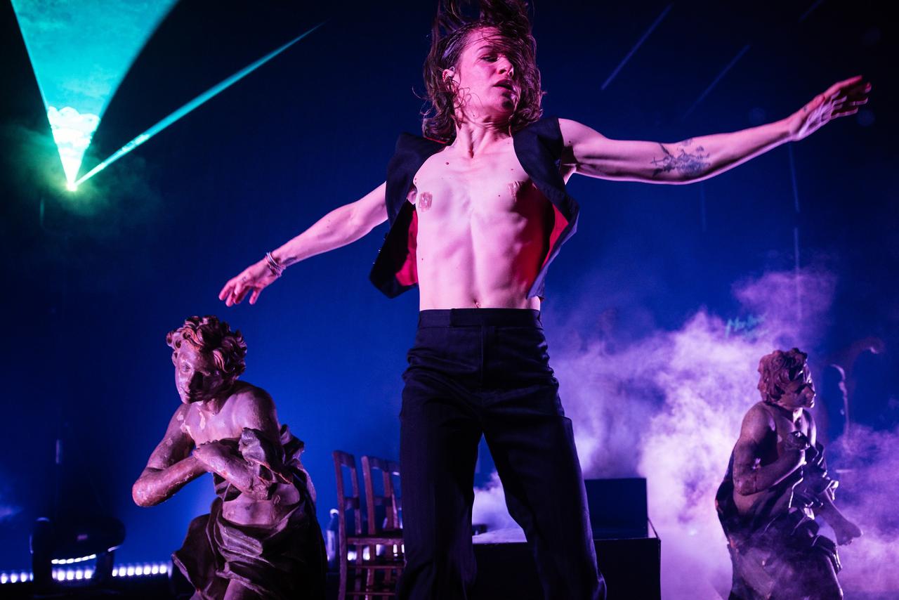 Christine and the Queens sur la scène du Lab au Montreux Jazz Festival, le 5 juillet 2023. [FFJM 2023 - Marc Ducrest]