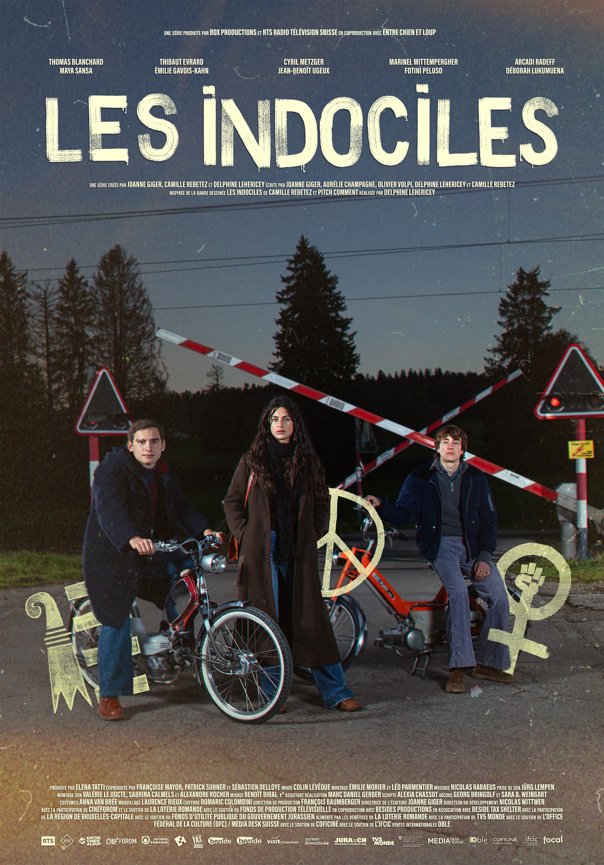L'affiche de la série "Les Indociles" réalisée par Delphine Lehericey. [Box Productions / RTS - Jay Louvion]