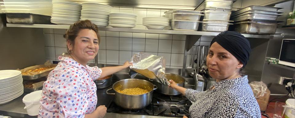 Le Refugee food festival a notamment eu lieu à Genève. [RTS - Marie Giovanola]