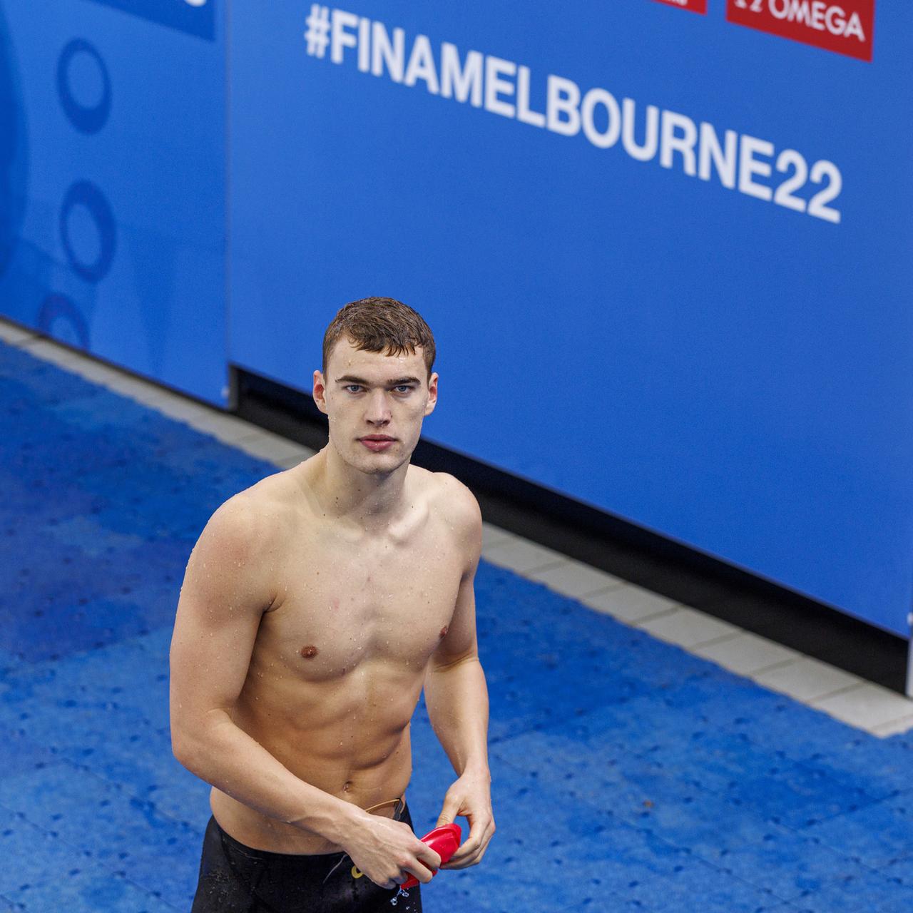 Bollin s'entraîne à Genève Natation. [Patrick B. Kraemer]