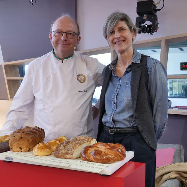 Tania Brasseur et Laurent Buet sont invités dans l'émission "On en parle", le 22 mars 2023. [RTS - Meili Gernet]