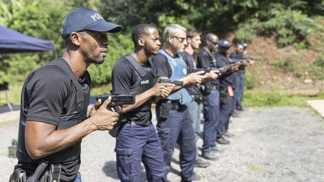 De nombreuses brigades d'intervention ont été déployées face à la criminalité en bande de Mayotte. [AFP - Patrick Meinhardt]