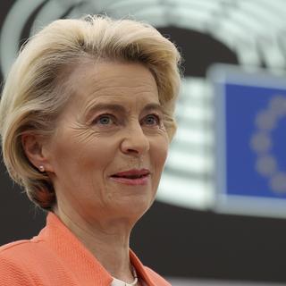 Ursula von der Leyen dirige la Commission européenne depuis 2019. [Keystone - Julien Warnand]