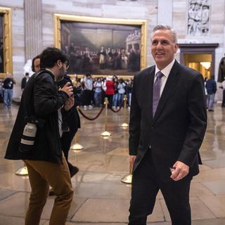 Kevin McCarthy au Capitole à Washington DC. [Keystone - Jim Lo Scalzo/EPA]