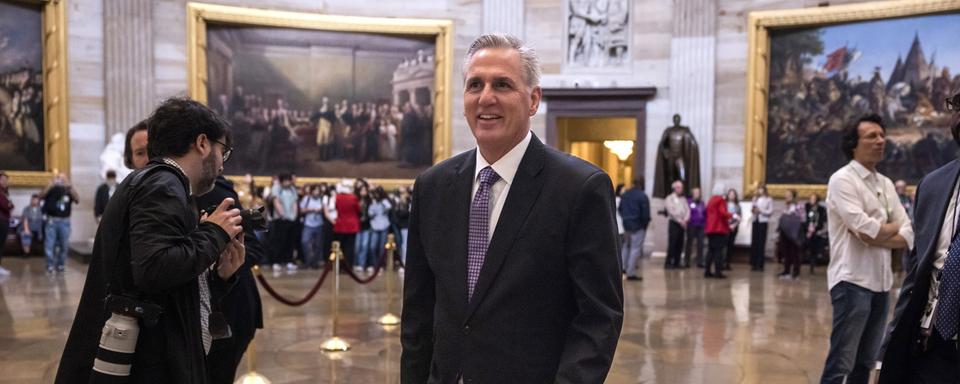 Kevin McCarthy au Capitole à Washington DC. [Keystone - Jim Lo Scalzo/EPA]