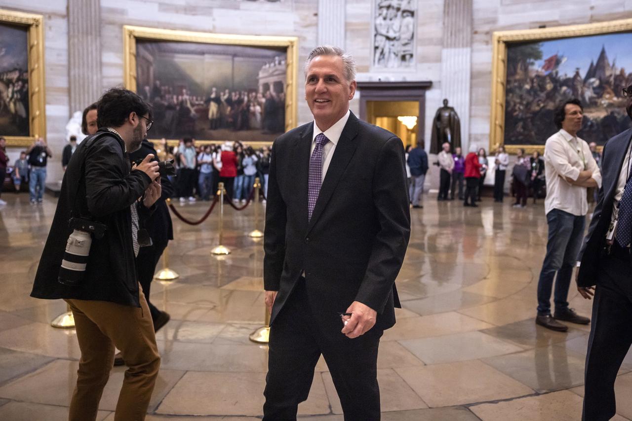 Kevin McCarthy au Capitole à Washington DC. [Keystone - Jim Lo Scalzo/EPA]