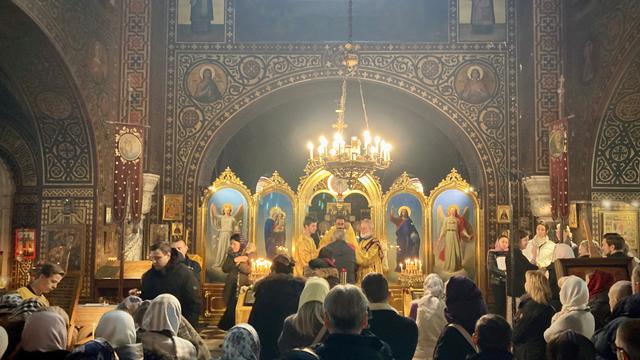 L'église orthodoxe russe Ste-Barbara à Vevey, 29.01.2023. [RTSreligion - G. Roth]
