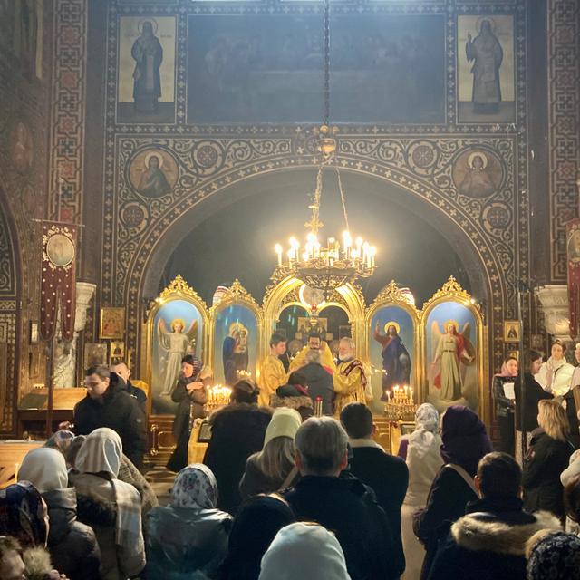 L'église orthodoxe russe Ste-Barbara à Vevey, 29.01.2023. [RTSreligion - G. Roth]