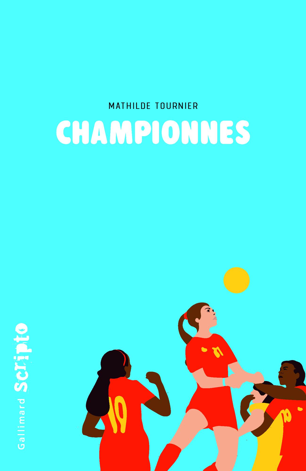 "Championnes", un roman de de Mathilde Tournier en lice pour le Prix RTS Littérature Ados 2024. [Scripto - Gallimard Jeunesse]