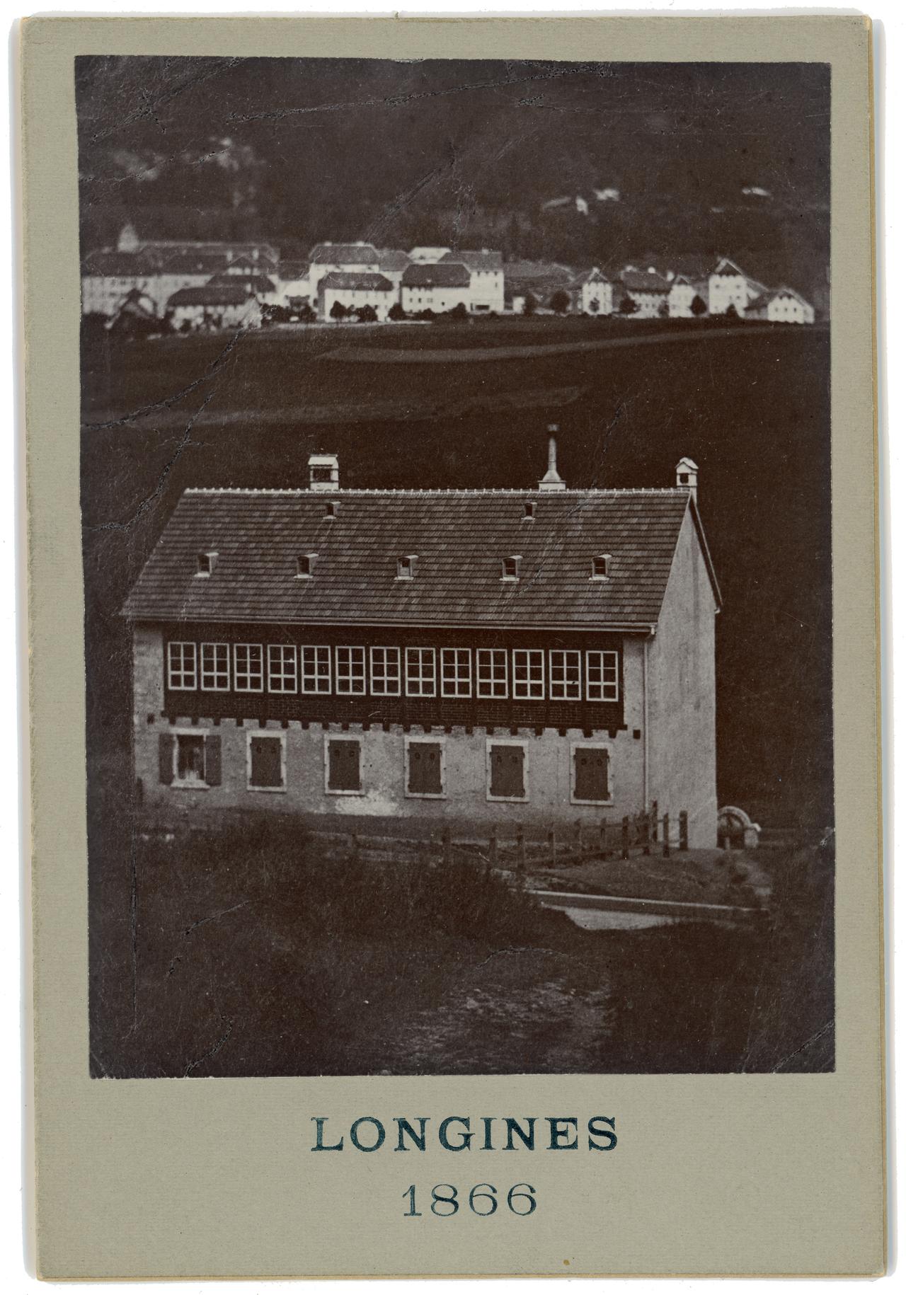 Le premier atelier mécanisé des Longines. [Mémoires d’Ici, Fonds Georges Savoye, 1866]