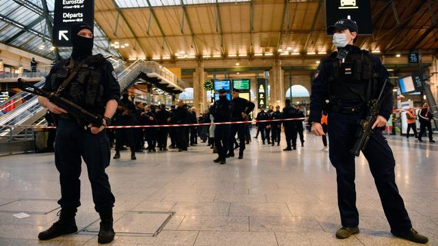 Un homme a blessé six personnes à l'arme blanche à la gare du Nord, à Paris. [AFP - Julien de Rosa]