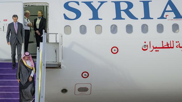 Le président syrien Bachar al-Assad est arrivé jeudi à Jeddah pour assister au 32e sommet de la Ligue arabe. [Keystone/AP - Agence de presse saoudienne]