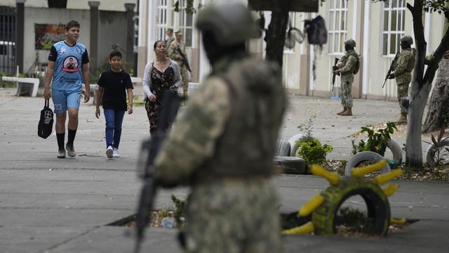 Election présidentielle sous haute tension en Equateur. [Keystone - Martin Mejia]