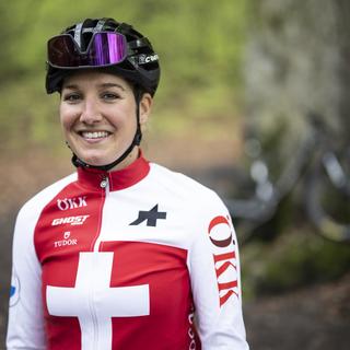 La cycliste suisse Nicole Koller fera partie de l'équipe favorite du relais contre-la-montre aux Mondiaux 2023 de Glasgow. [Keystone - Gian Ehrenzeller]