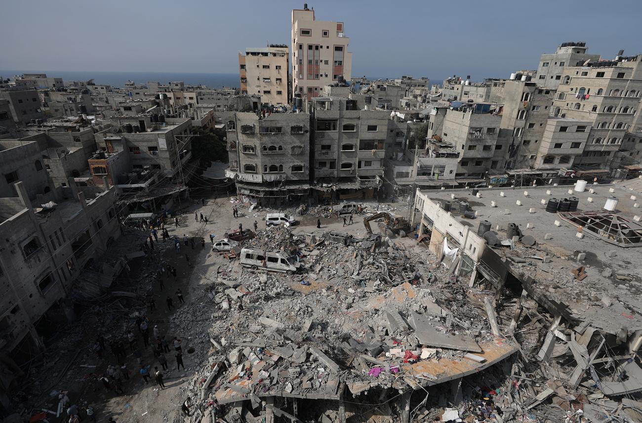 L'armée israélienne prévient que la région de Gaza-ville est désormais "un champ de bataille". [Keystone - Mohammed Saber]