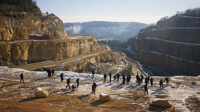 Contre-projet du Conseil d'Etat vaudois à l'initiative "Sauvons le Mormont". [Keystone - Valentin Flauraud]