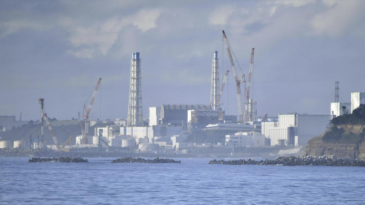 La centrale de Fukushima en août 2023. [Keystone - Kyodo News via AP]