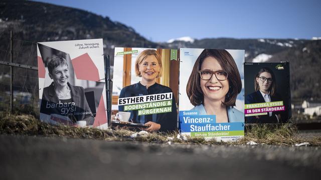 Les candidates pour remplacer Paul Rechsteiner au Conseil des Etats. [Keystone - Gian Ehrenzeller]