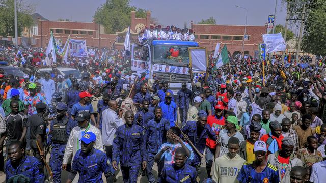 Le Nigeria, pays le plus peuplé d'Afrique, élit un nouveau président ce samedi 25.02.2023. [Keystone - AP Photo/Joshua Olatunji]