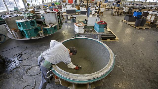 Les locaux de l'usine Eternit de Payerne, photographiés ici en 2009. [Keystone - Alessandro Della Bella]