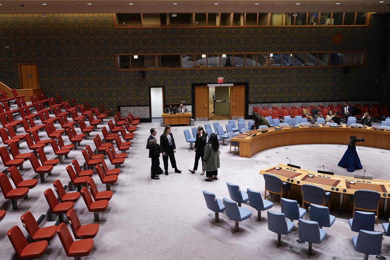 Le vote du Conseil de sécurité de l'ONU sur une résolution destinée à améliorer la situation humanitaire dans la bande de Gaza a été une nouvelle fois reporté, à vendredi. [Keystone - Seth Wenig / AP Photo]