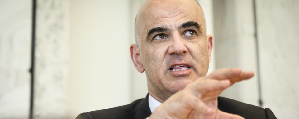 Le président de la Confédération Alain Berset. [Keystone - Gabriel Monnet]