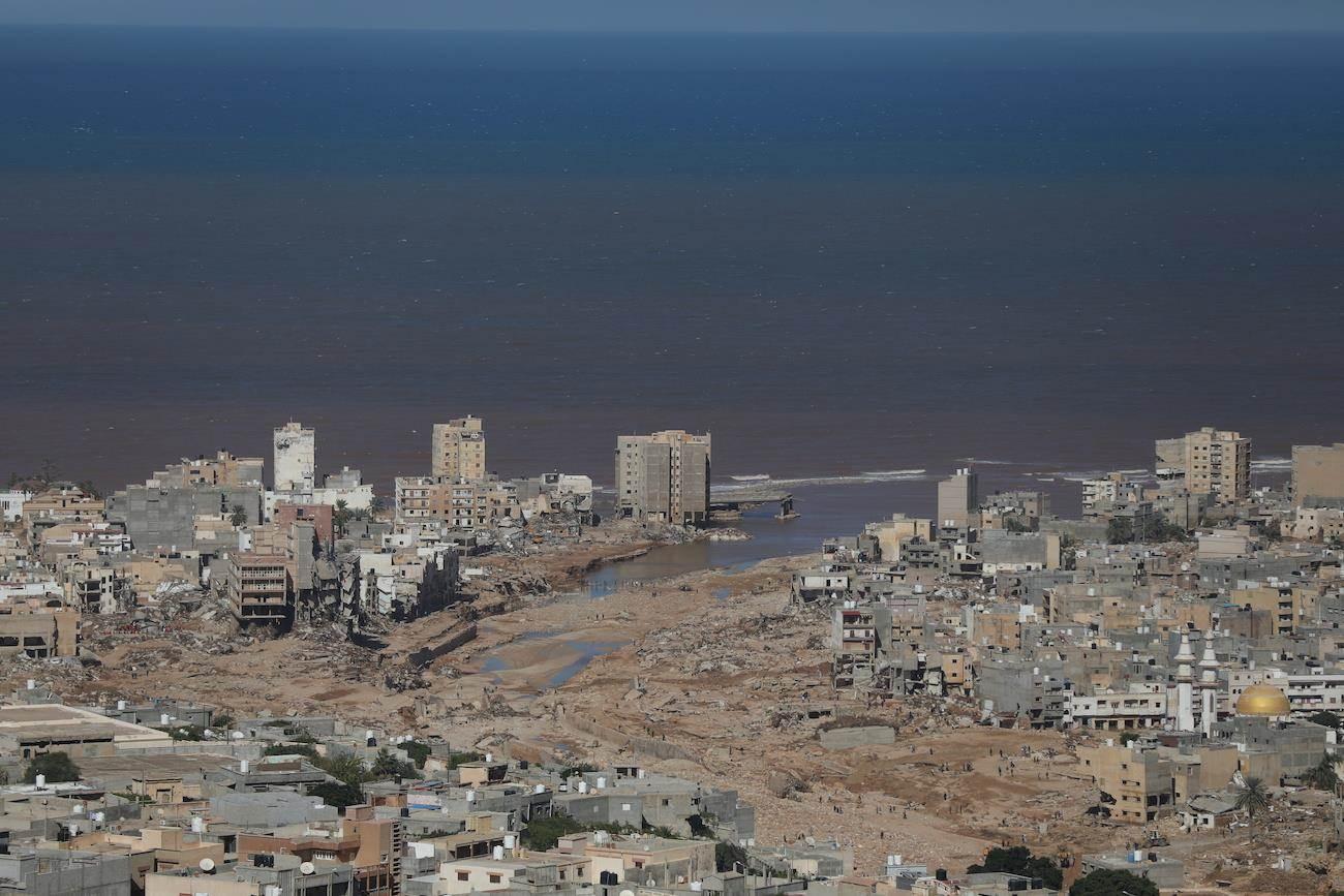 Les deux barrages qui ont rompu en Libye présentaient déjà des fissures depuis 1998. [Keystone]