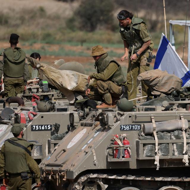 Des soldats israéliens près de la frontière avec le Liban le 31 octobre 2023. [Reuters - Violeta Santos Moura]