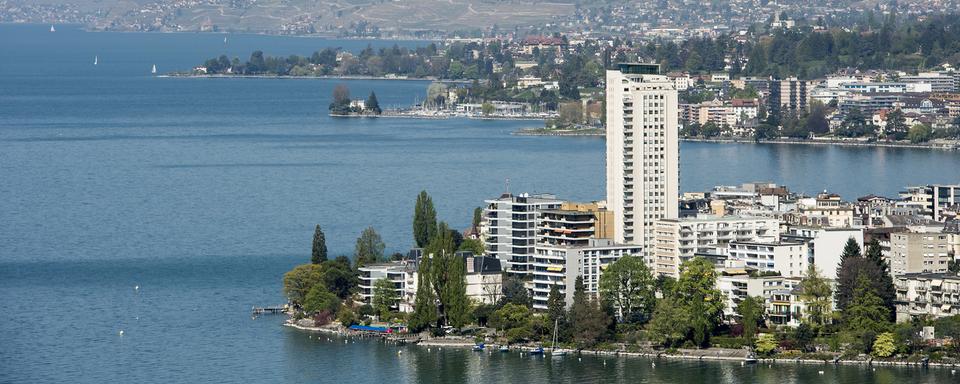 Vue sur la ville de Montreux. [Keystone - Jean-Christophe Bott]