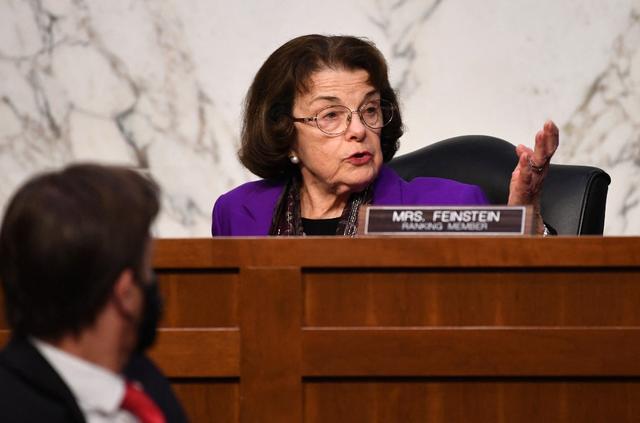 La doyenne au Sénat, la Californienne Diane Feinstein, 90 ans. [afp - KEVIN DIETSCH]