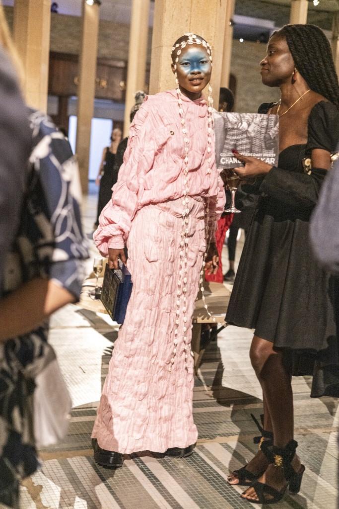 Lafalaise Dion lors d'un fashion show à Dakar. [AFP - John Wessels]