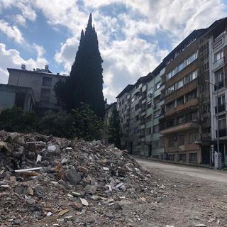 Vision de la ville d'Hatay en Turquie, six semaines après les séismes du 6 février 2023. [RTS - Nicolas Vultier]