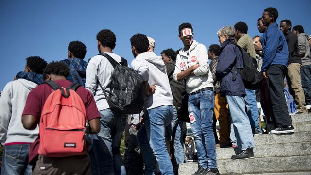 Pour 2023, le Secrétariat d'Etat aux migrations (SEM) table sur un total de 27'000 demandes d'asile, indique-t-il mercredi. [Keystone - Jean-Christophe Bott]