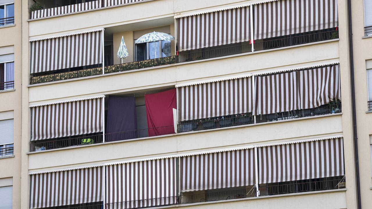 Des appartements photographiés à Genève. [Keystone - Martial Trezzini]
