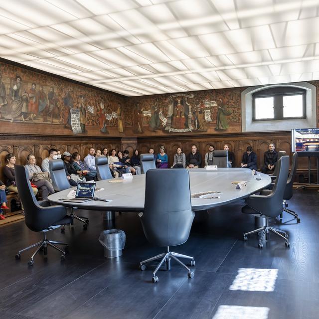 La salle du Conseil des Etats à Genève. [Keystone - Salvatore Di Nolfi]