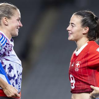 L'équipe nationale suisse s'incline 1-5 face à l'Espagne en coupe du Monde de foot féminin. [EPA/Keystone - MICHAEL BUHOLZER]