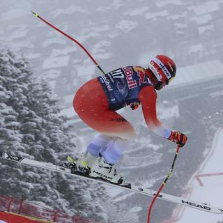 Le skieur Beat Feuz. [Keystone - AP Photo/Marco Trovati]